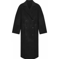 Frakker<Loulou Studio Borneo Coat Sort