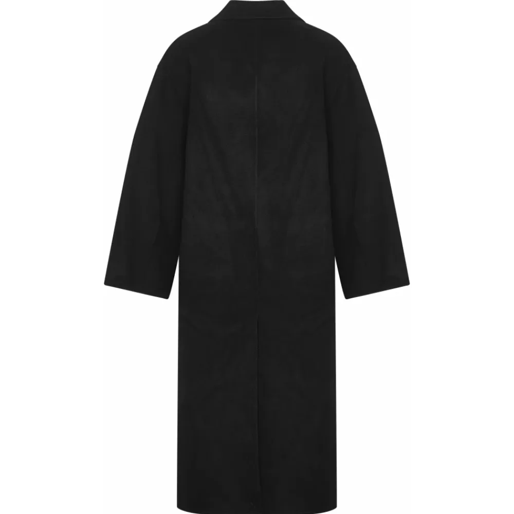 Frakker<Loulou Studio Borneo Coat Sort