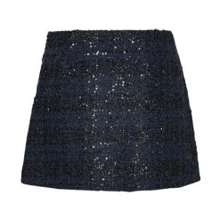 Nederdele^ROTATE Birger Christensen Boucle Mini Nederdel Blå