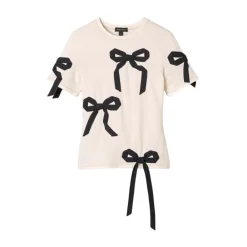 T-Shirts^Marc Jacobs Bow Shrunken Tee Hvid