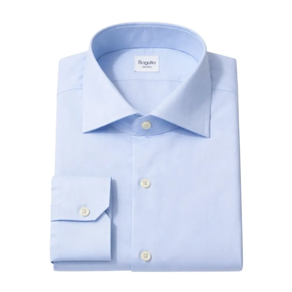 Skjorter^Bagutta Brando Slim-Fit Skjorte Blå