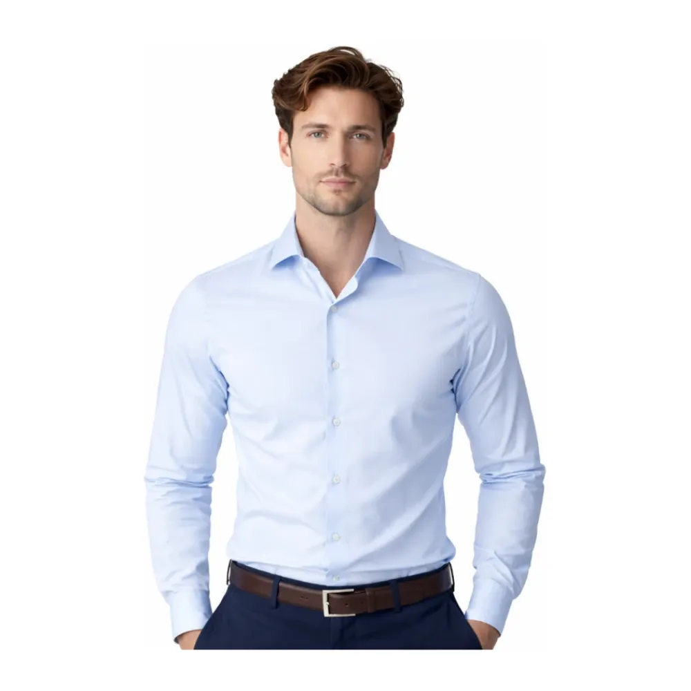 Skjorter^Bagutta Brando Slim-Fit Skjorte Blå