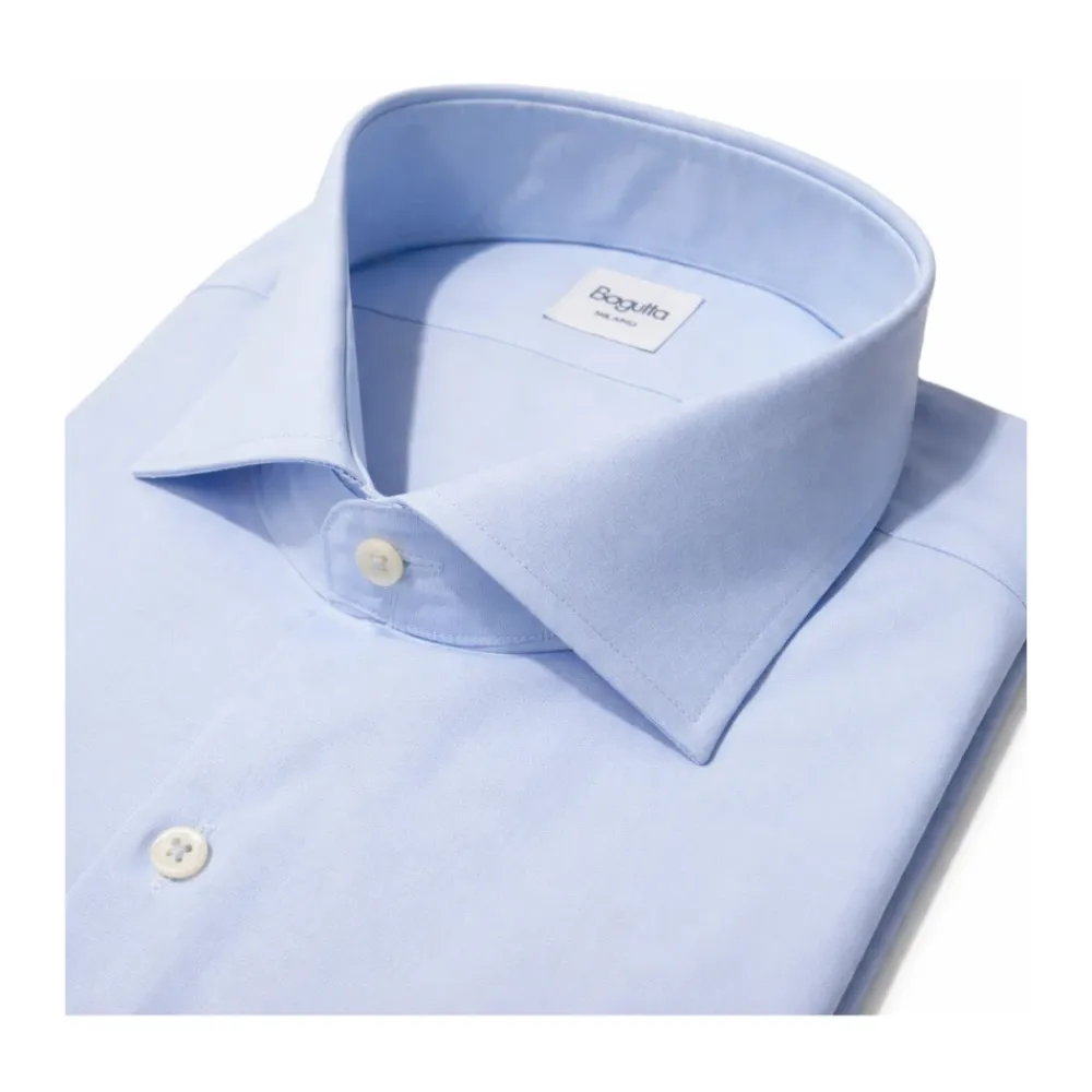 Skjorter^Bagutta Brando Slim-Fit Skjorte Blå