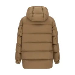 Frakker^Moncler Bretagne Hooded Short Down Jacket Beige