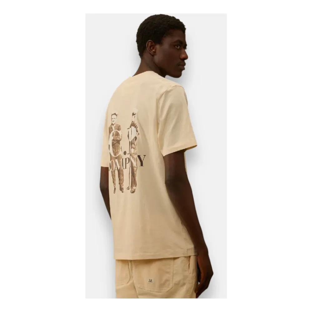 T-Shirts^C.P. Company Britisk Sømand T-shirt Beige