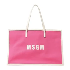Tasker^MSGM Børn Fuchsia Tote Taske med Logo Pink