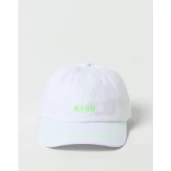 Huer & Kasketter<MSGM Børn Neon Baseball Cap Stilfuldt Tilbehør Hvid