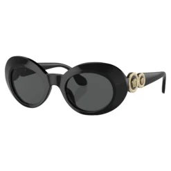 Solbriller<Versace Børn Oval Solbriller Blank Sort