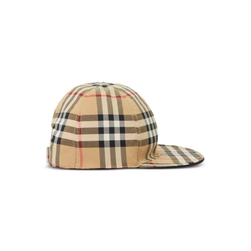 Huer & Kasketter^Burberry Børn Vendbar Bomulds Kasket Sort