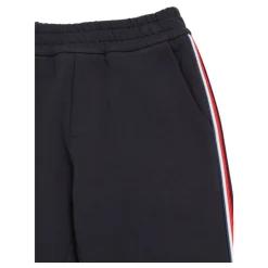 Underdele<Moncler Børnebukser med kontrastbånd Blå