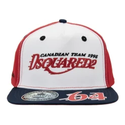 Huer, Kasketter & Hatte|Huer & Kasketter^Dsquared2 Broderet baseballkasket med silikonedetalje Rød