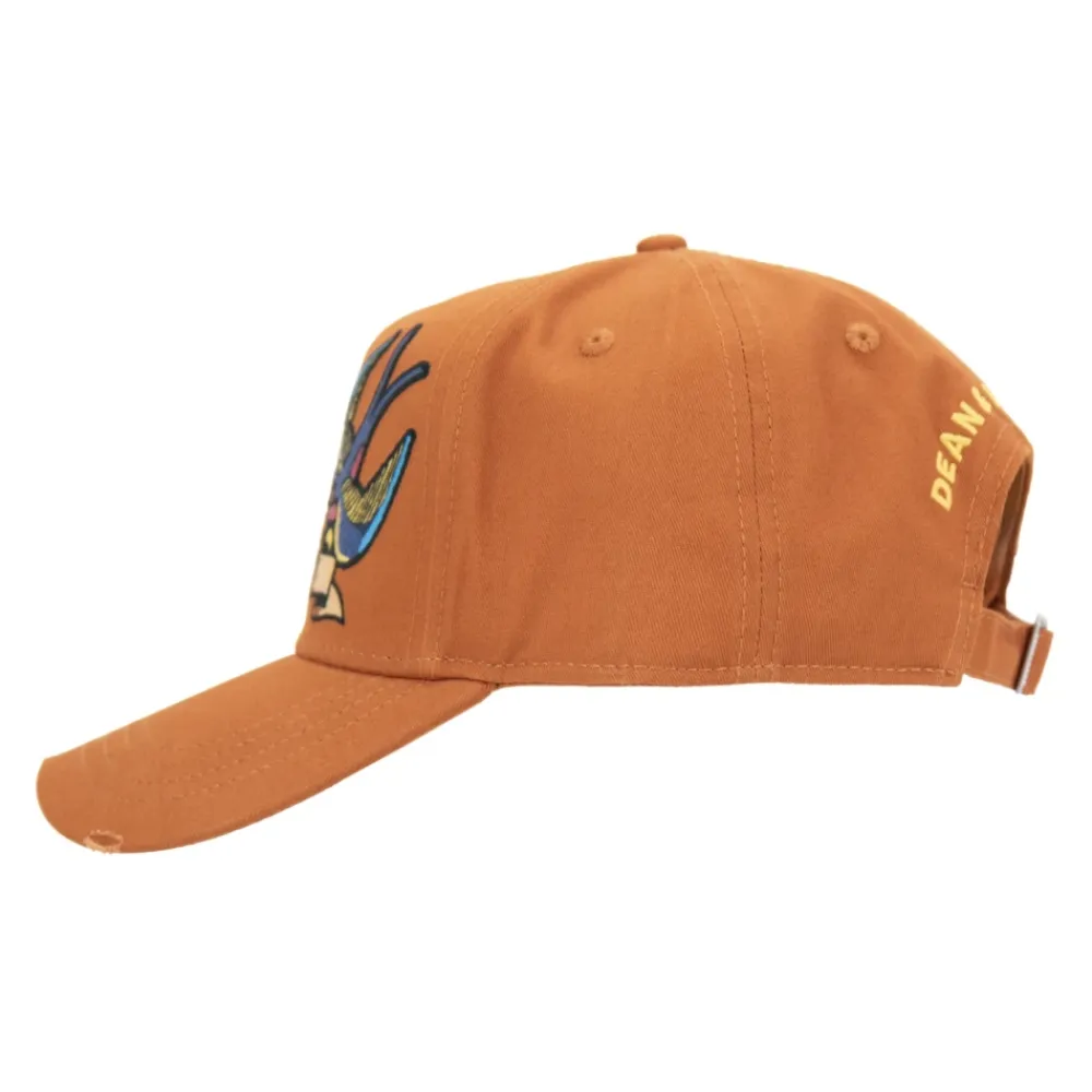 Huer & Kasketter<Dsquared2 Broderet baseballkasket med spænde Orange