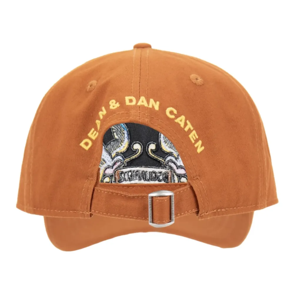 Huer & Kasketter<Dsquared2 Broderet baseballkasket med spænde Orange