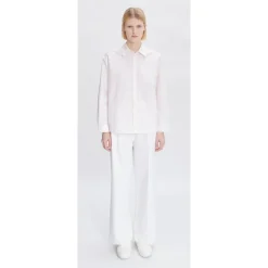 Bluser & Skjorter<A.P.C. Broderet Boyfriend Skjorte Hvid