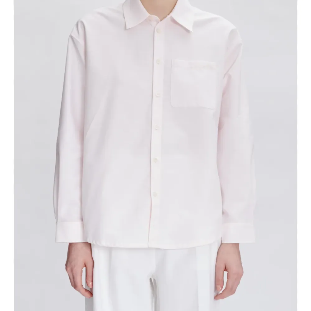 Bluser & Skjorter<A.P.C. Broderet Boyfriend Skjorte Hvid