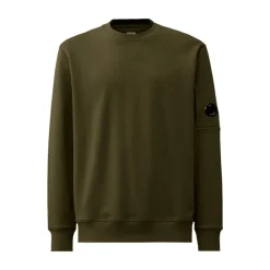 Sweatshirts^C.P. Company Broderet Crewneck Sweatshirt Grøn