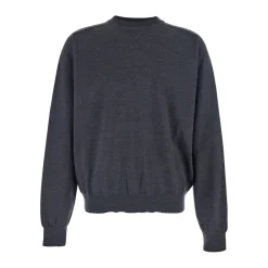 Strik<Jacquemus Broderet Sweater Grå
