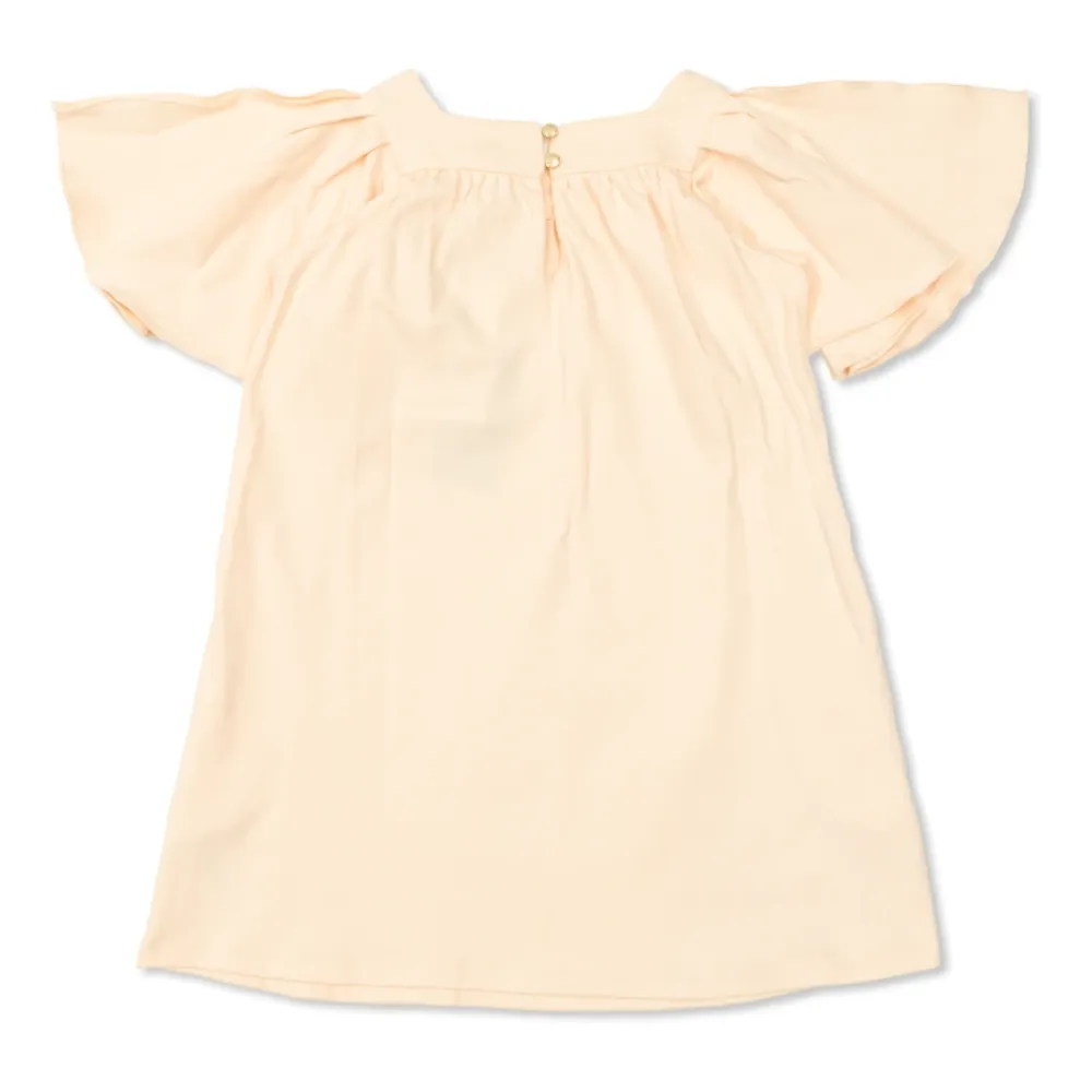 Kjoler & Nederdele<Chloé Broderet Kjole i Bomuld Pink