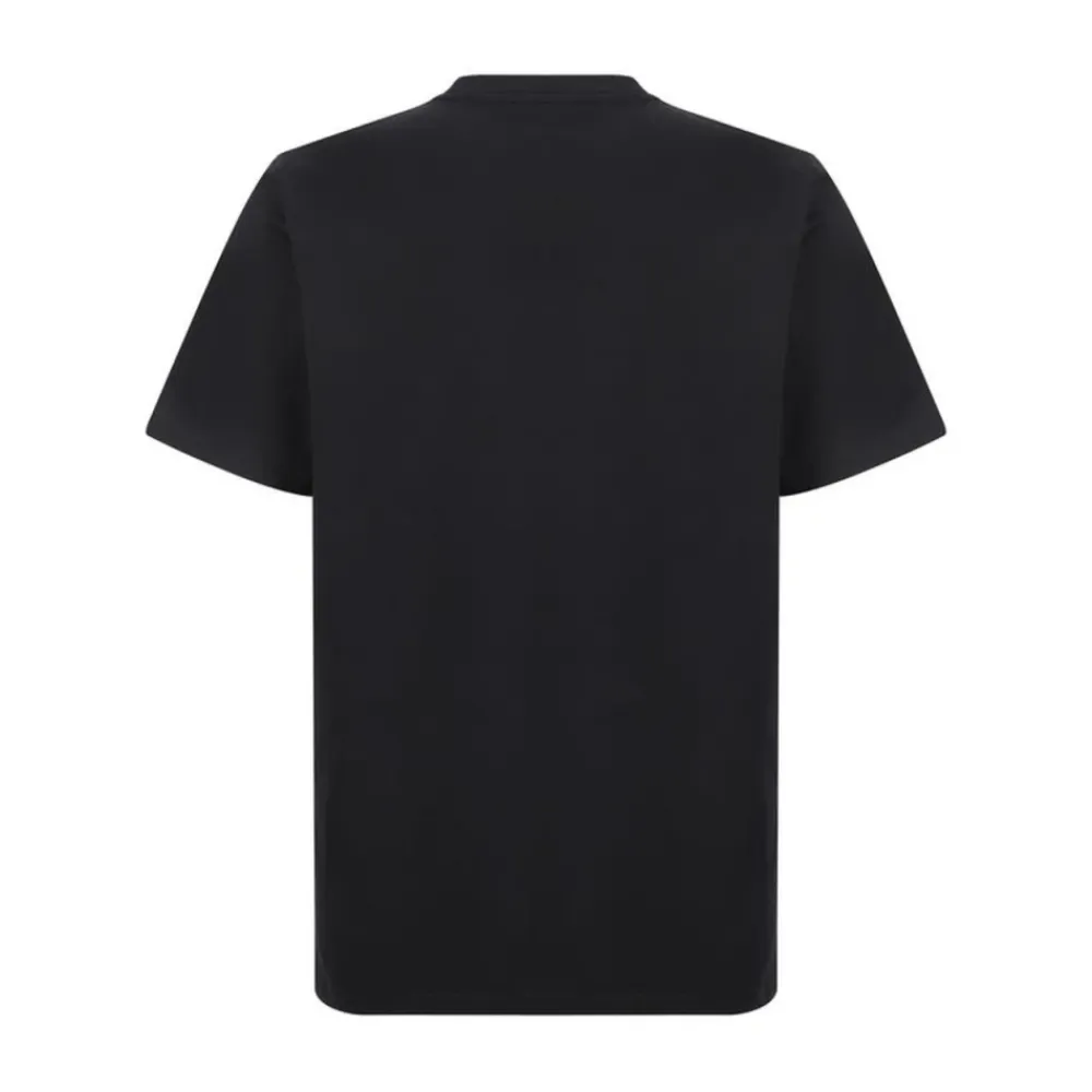 T-Shirts^Marni Broderet Monogram Bomuld Crew Neck T-Shirt Sort