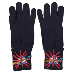 Handsker<Dolce & Gabbana Broderet Uldvante Blå