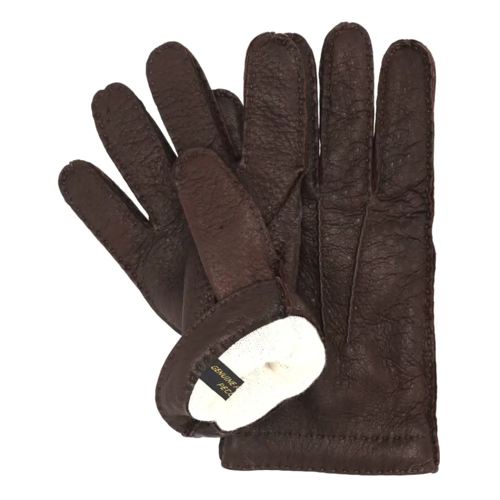 Handsker|Handsker^Restelli Guanti Cashmere Foret Pecari Handsker Brun