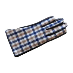 Handsker^Aquascutum Brun Club Check Uld Læder Handsker Multifarvet