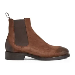 Chelsea Boots<Dsquared2 Elastiske Sider Stakket Hæl Brun