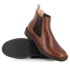 Chelsea Boots^ASTORFLEX Læder Chelsea Flade Sko Brun