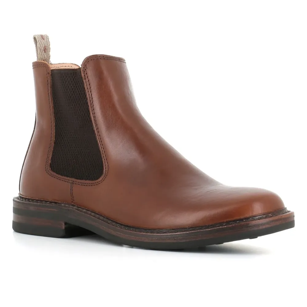 Chelsea Boots^ASTORFLEX Læder Chelsea Flade Sko Brun
