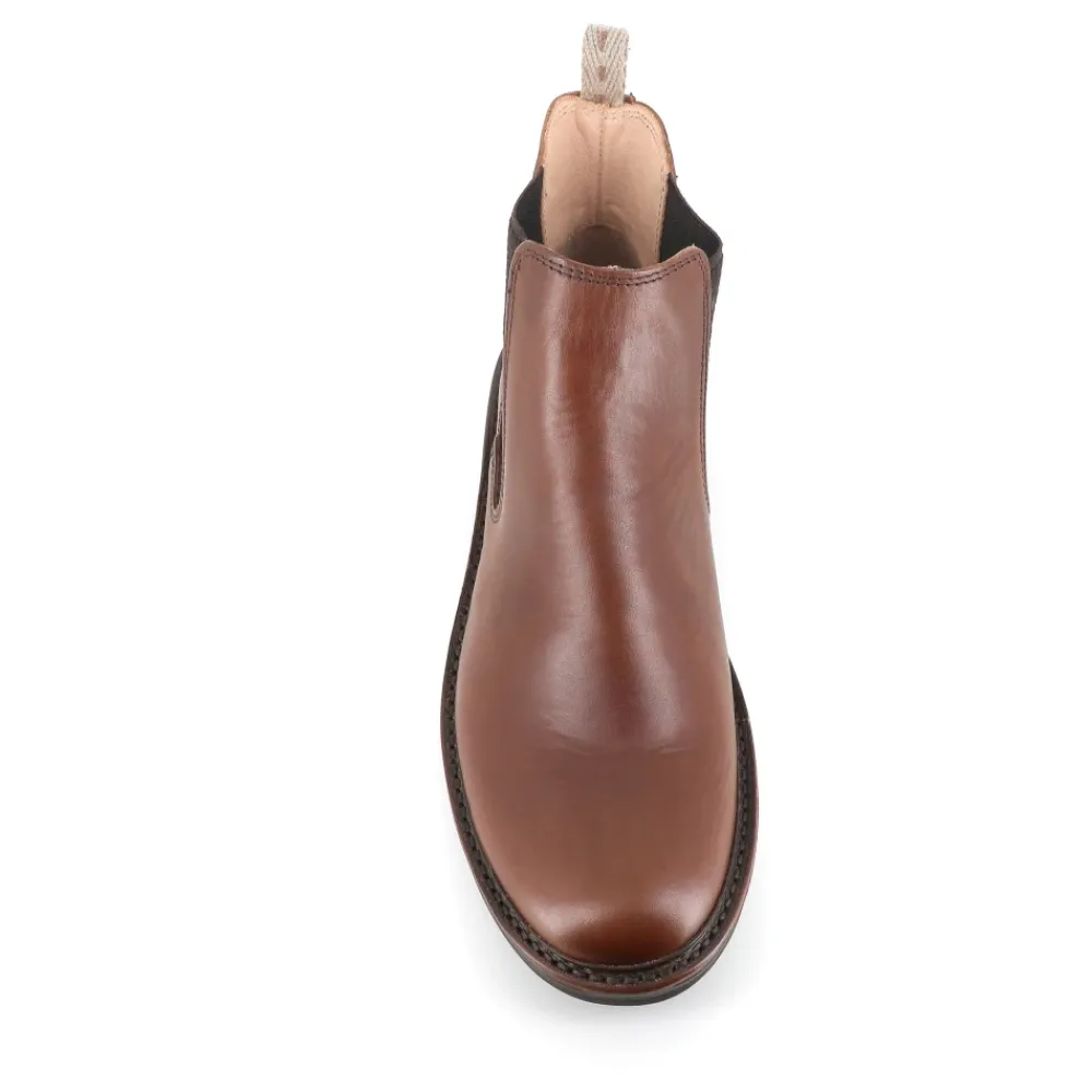 Chelsea Boots^ASTORFLEX Læder Chelsea Flade Sko Brun