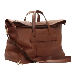 Rejsetasker^The Bridge læder Duffle taske Alberto Model Brun