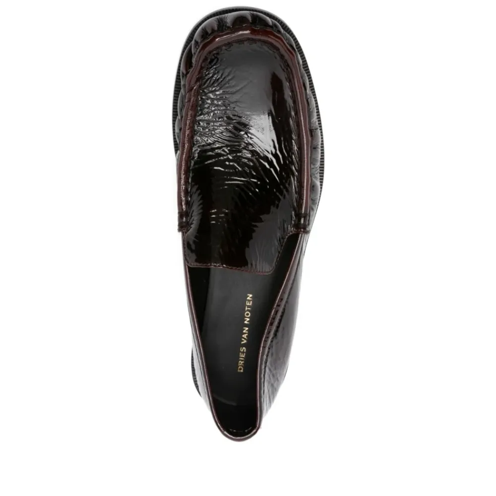Loafers^Dries Van Noten Læder Slip-On Flade Sko Brun