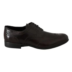 Snøresko^Dolce & Gabbana læder Wingtip Brogue Flats Brun