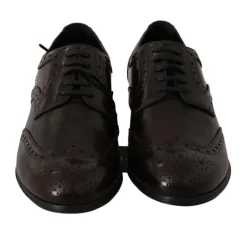 Snøresko^Dolce & Gabbana læder Wingtip Brogue Flats Brun