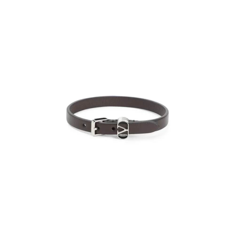 Bælter^Valentino Garavani Læderarmbånd til Mænd Brun