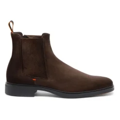 Støvler|Chelsea Boots<Santoni Ruskind Chelsea Støvler Letvægtsstil Brun