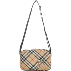 Tasker<Burberry Skuldertaske Stilfuld Model Brun