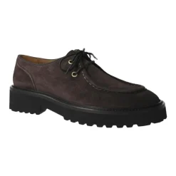 Snøresko<CALCE Suede Wallaby Dame Sko Brun