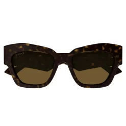 Solbriller<Gucci e Firkantede Cat-Eye Solbriller Brun