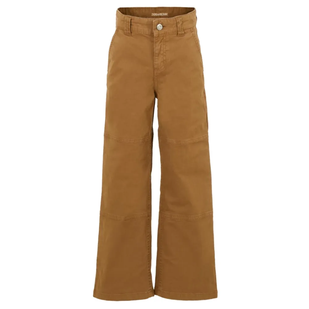 Underdele^Zadig & Voltaire ne Afslappede Bukser med Broderet Logo Brun