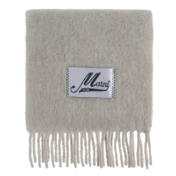 Tørklæder<Marni Brushed Alpaca Scarf Grå