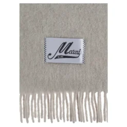 Tørklæder<Marni Brushed Alpaca Scarf Grå