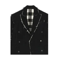 Frakker^Balenciaga Buffalo Check Oversized Frakke Sort