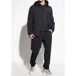 Bukser^Moncler Bukser med logo patch Sort