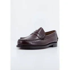 Loafers<Sebago Burgunderfarvede læderloafers Rød