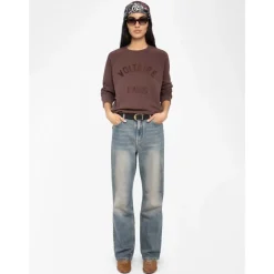 Sweatshirts|Striktrøjer & Sweatere<Zadig & Voltaire Burgundy Voltaire Paris Sweatshirt Rød