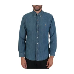 Skjorter^Ralph Lauren Button Down Skjorte Custom Fit Blå