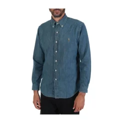 Skjorter^Ralph Lauren Button Down Skjorte Custom Fit Blå