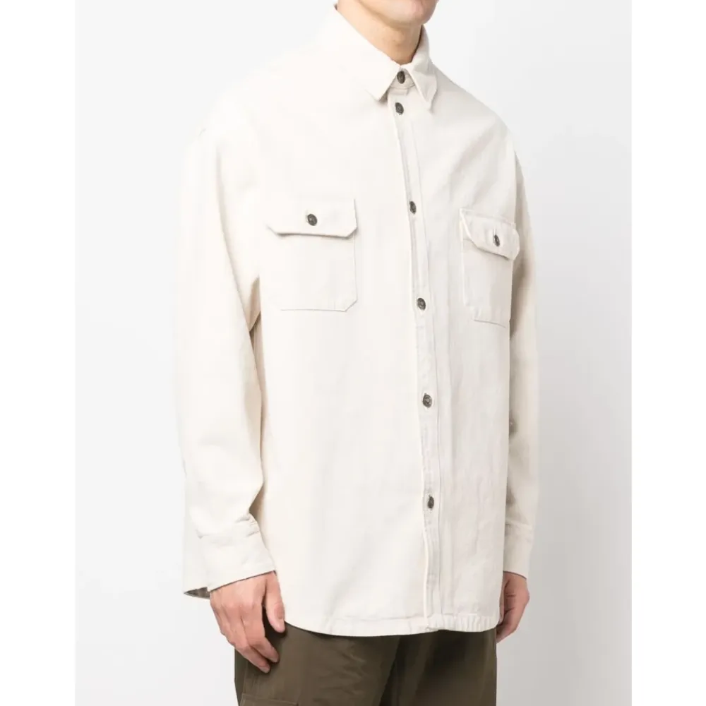 Skjorter^424 Button-up Overshirt Hvid