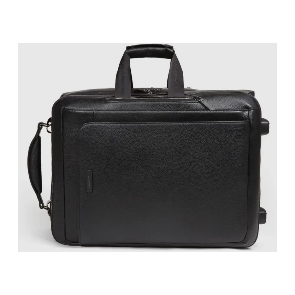 Kufferter<Piquadro Cabin suitcase with garment sleeve Sort
